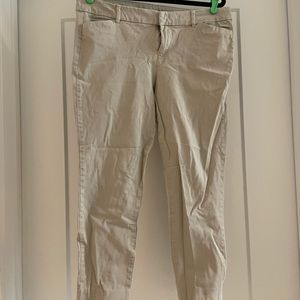 Khaki colored Old Navy Pixie pants size 14